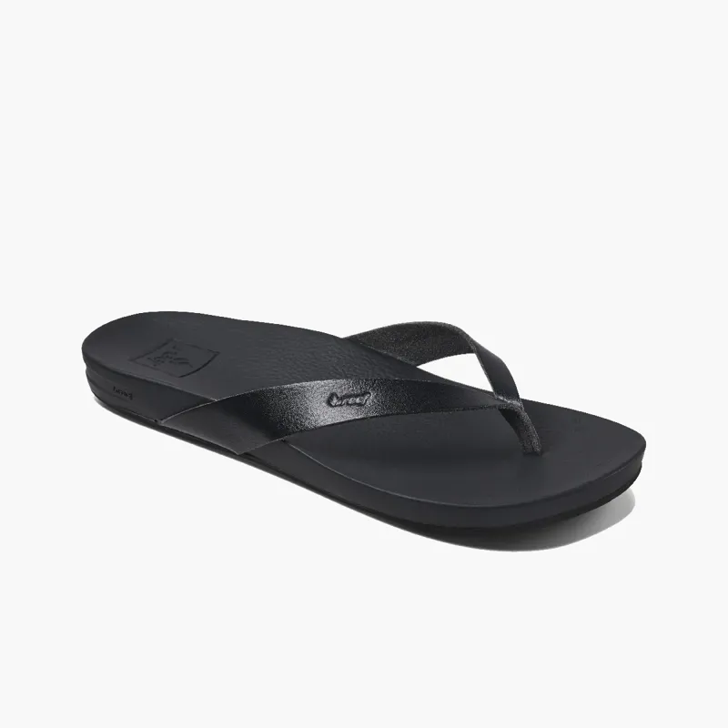 Reef Cushion Court Black Flip Flops-1